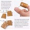 8 Pcs Sewing Thimble + 30 Pcs Sewing Needles, Finger Protector Fingertip Thimble Adjustable Metal Bronze Sewing Thimble Rings and Leather Coin Thimble for Needlework, Hand Embroidery Craft